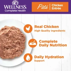 New Wellness Complete Health Natural Grain Free Chicken Entree Pate Wet Cat Food