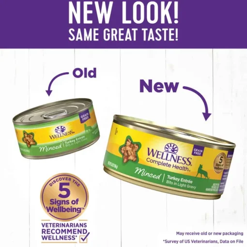 Fashion Wellness Complete Health Natural Grain Free Minced Turkey Entree Canned Wet Cat Food