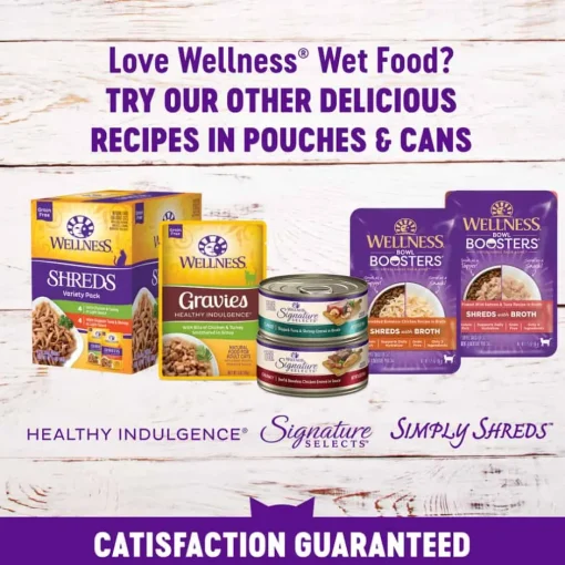 New Wellness Complete Health Natural Grain Free Gravies Tuna Dinner Canned Wet Cat Food