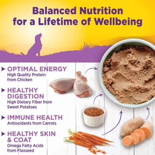 New Wellness Complete Health Natural Age Advantage Chicken & Sweet Potato Canned Wet Dog Food
