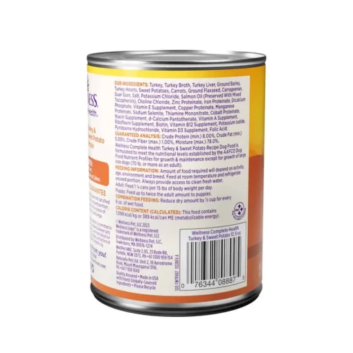 Hot Wellness Complete Health Natural Canned Turkey & Sweet Potato Wet Dog Food