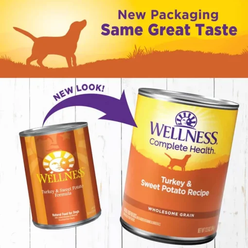 Hot Wellness Complete Health Natural Canned Turkey & Sweet Potato Wet Dog Food