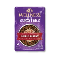 Outlet Wellness CORE Bowl Boosters Simply Shreds Chicken, Beef & Carrots Recipe Dog Food Topper