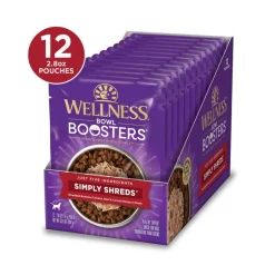 Outlet Wellness CORE Bowl Boosters Simply Shreds Chicken, Beef & Carrots Recipe Dog Food Topper