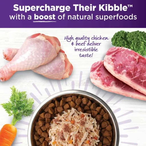 Outlet Wellness CORE Bowl Boosters Simply Shreds Chicken, Beef & Carrots Recipe Dog Food Topper
