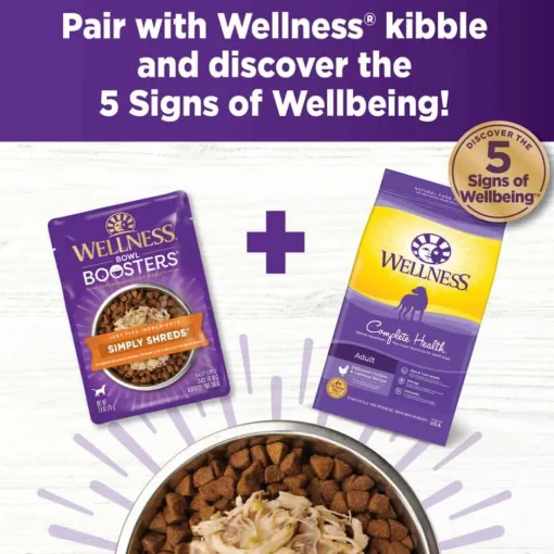 Hot Wellness CORE Bowl Boosters Simply Shreds Chicken, Chicken Liver & Broccoli Recipe Dog Food Topper