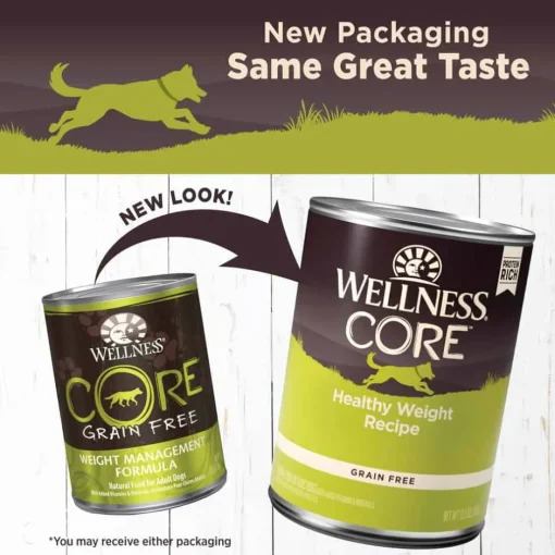 Clearance Wellness CORE Natural Grain Free Weight Management Canned Wet Dog Food