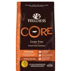 Clearance Wellness CORE Natural Grain Free Original Turkey & Chicken Dry Dog Food