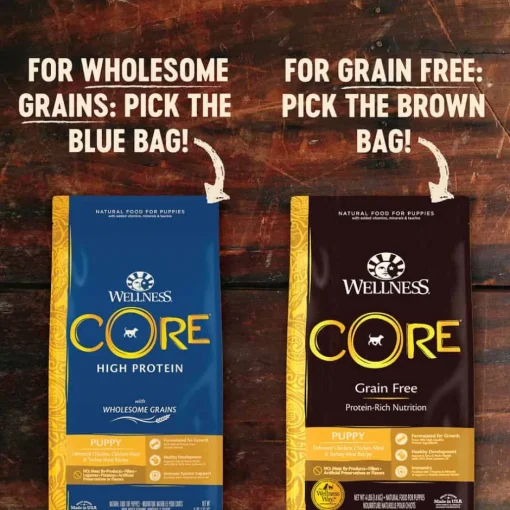 Hot Wellness CORE Natural Wholesome Grains Puppy Recipe Dry Dog Food