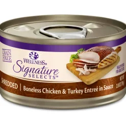 New Wellness CORE Signature Selects Shredded Chicken & Turkey Wet Cat Food