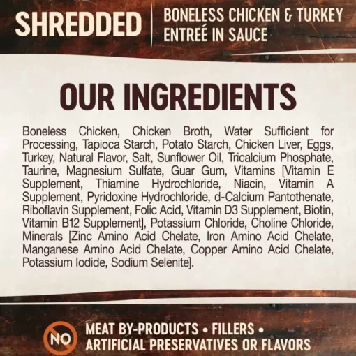 New Wellness CORE Signature Selects Shredded Chicken & Turkey Wet Cat Food