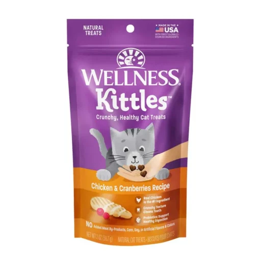Best Wellness Kittles Crunchy Natural Grain Free Chicken & Cranberry Cat Treats