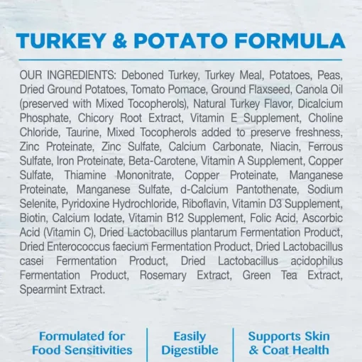 Fashion Wellness Simple Natural Grain Free Limited Ingredient Turkey & Potato Recipe Dry Dog Food