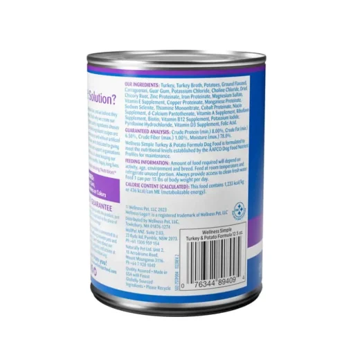 Best Wellness Simple Natural Grain Free Limited Ingredient Turkey & Potato Recipe Wet Dog Food