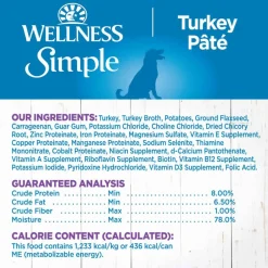 Best Wellness Simple Natural Grain Free Limited Ingredient Turkey & Potato Recipe Wet Dog Food