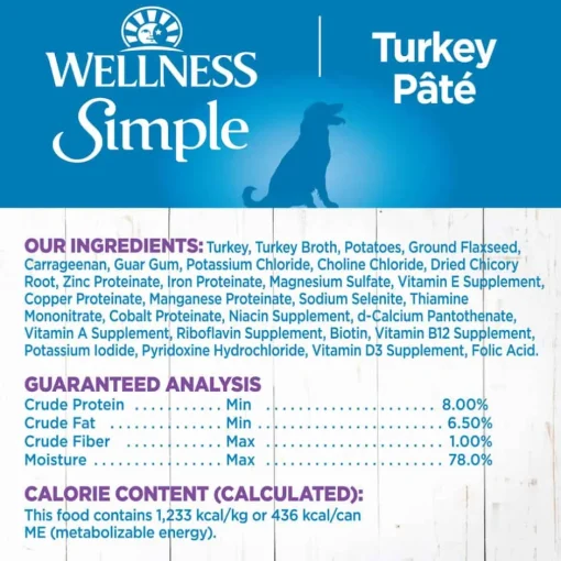 Best Wellness Simple Natural Grain Free Limited Ingredient Turkey & Potato Recipe Wet Dog Food
