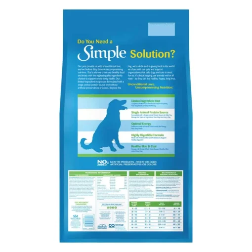 Fashion Wellness Simple Natural Limited Ingredient Lamb & Oatmeal Recipe Dry Dog Food