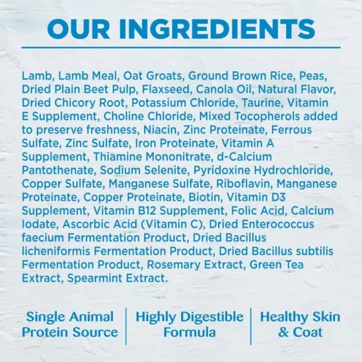 Fashion Wellness Simple Natural Limited Ingredient Lamb & Oatmeal Recipe Dry Dog Food