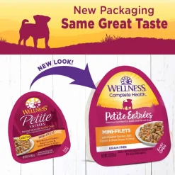 Discount Wellness Complete Health Wellness Small Breed Petite Entrees Mini-Filets Roasted Chicken, Beef, Carrots & Green Beans Grain Free Wet Dog Food