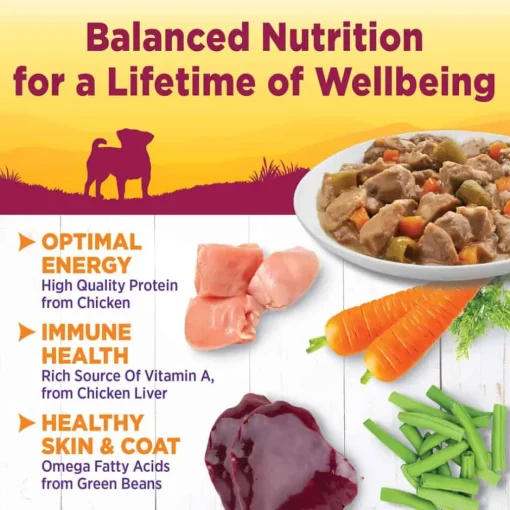 Discount Wellness Complete Health Wellness Small Breed Petite Entrees Mini-Filets Roasted Chicken, Beef, Carrots & Green Beans Grain Free Wet Dog Food