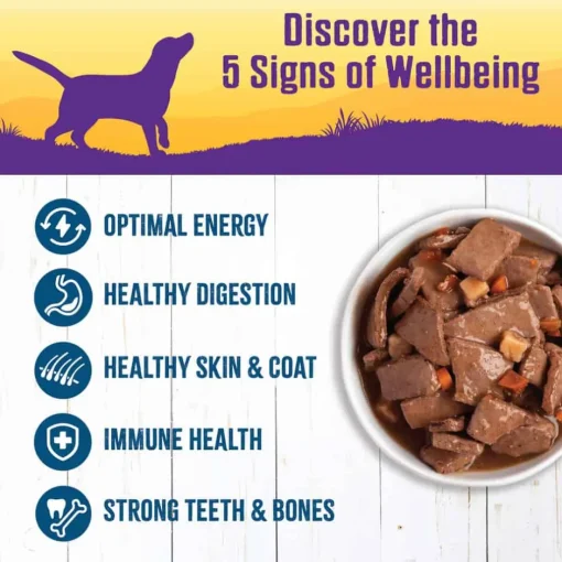 Sale Wellness Complete Health Wellness Thick & Chunky Natural Grain Free Venison & Salmon Stew Canned Wet Dog Food