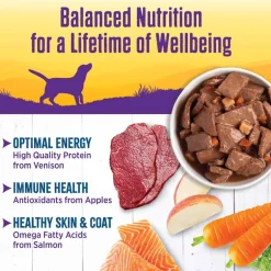 Sale Wellness Complete Health Wellness Thick & Chunky Natural Grain Free Venison & Salmon Stew Canned Wet Dog Food