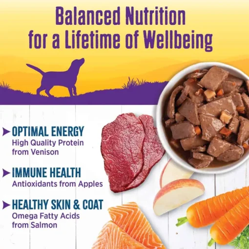 Sale Wellness Complete Health Wellness Thick & Chunky Natural Grain Free Venison & Salmon Stew Canned Wet Dog Food