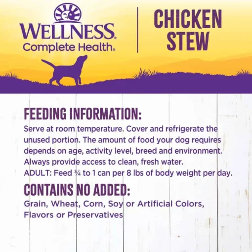 Fashion Wellness Complete Health Wellness Thick & Chunky Natural Grain Free Chicken Stew Canned Wet Dog Food