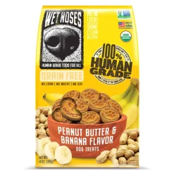 Discount Wet Noses Peanut Butter & Banana Grain Free Original Crunchy Dog Treats