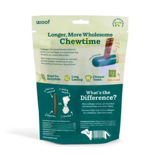 Best Woof BullySafe Chews - Pure Collagen - 6in