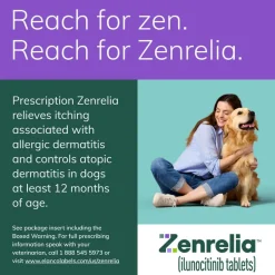 Fashion Zenrelia (Ilunocitinib Tablets) Once Daily Prescription Itch Relief for Dogs