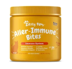 Online Zesty Paws Aller-Immune Bites Soft Chew Supplement for Cats