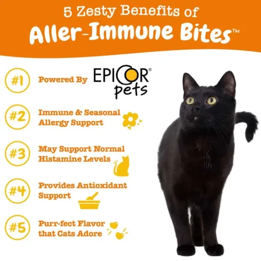 Online Zesty Paws Aller-Immune Bites Soft Chew Supplement for Cats