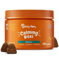 Outlet Zesty Paws Calming Bites™ Peanut Butter Flavored Soft Chew Behavior Supplement for Dogs
