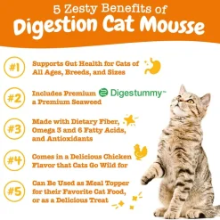 Clearance Zesty Paws Digestion Lickable Cat Mousse Squeeze Digestive Health Supplement for Cats