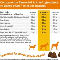 Fashion Zesty Paws Liver Support Bites™ Chicken Flavored Soft Chew Liver Supplement for Dogs