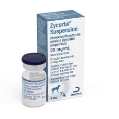 New Zycortal (desoxycorticosterone pivalate) Suspension - Canine Addison's Disease Treatment Injectable for Dogs