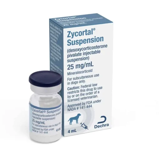 New Zycortal (desoxycorticosterone pivalate) Suspension - Canine Addison's Disease Treatment Injectable for Dogs