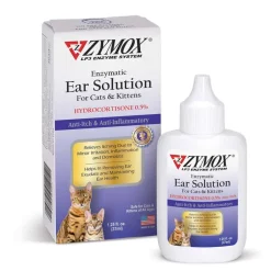 Hot Zymox Cat & Kitten Ear Solution with 0.5% Hydrocortisone